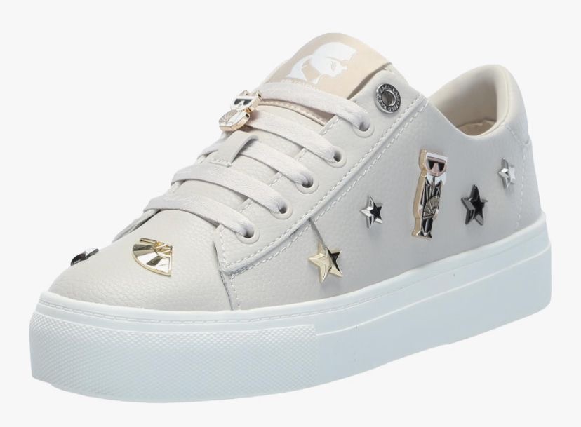 Karl Lagerfeld cate pins color blanco con estrellas