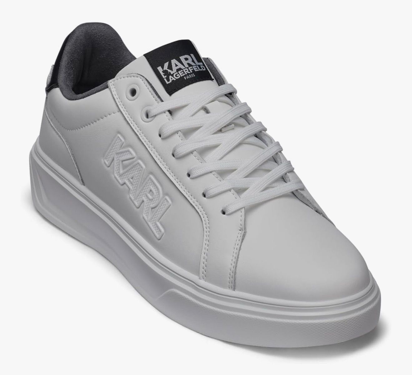 Karl Lagerfeld parche de logotipo color blanco